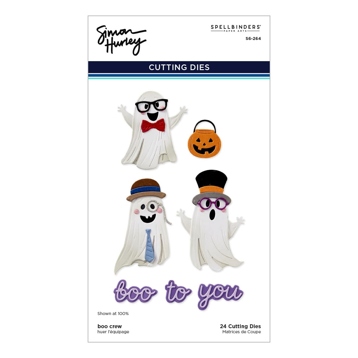 Boo Crew Etched Dies from The Spooktacular Collection by Simon Hurley