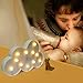 Glintee Cloud LED Night Light Table Lamp for Party Birthday Wedding Atmosphere,Battery Operated Decorative Marquee Signs Light Nursery Lamp for Bedroom and Wall Decoration(Cloud)