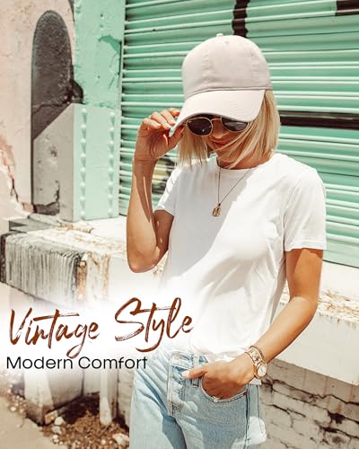 FURTALK Unisex Vintage Washed Unstructured Baseball Cap Washed Cotton Adjustable Dad Hat4