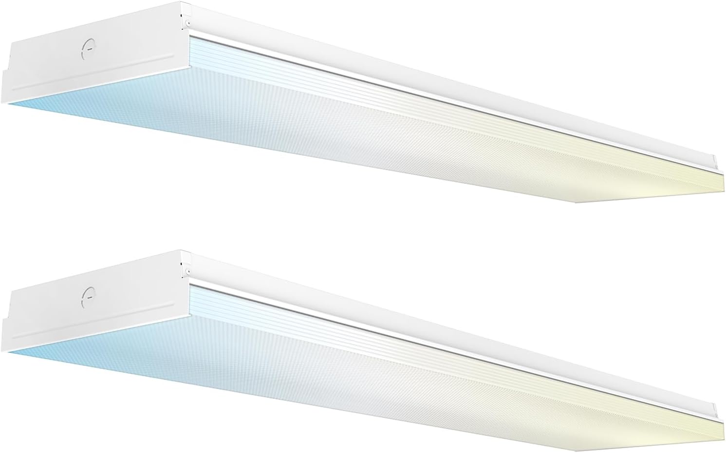 Sunco LED Garage Lights, 11 Inch Shop Light Prisma Wraparound, Utility Ceiling Light Fixture for Workshop, 8500 Lumens, 72W, Selectable CCT 4000K/5000K/6000K, Linkable ETL 2 Pack