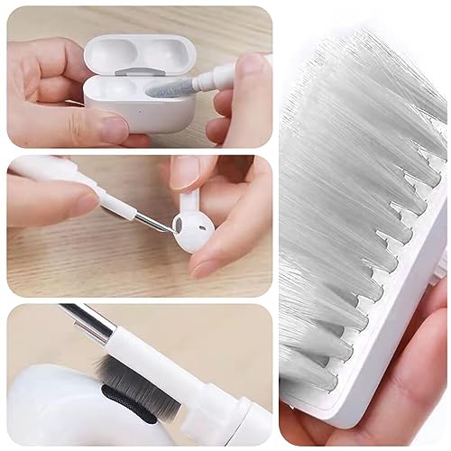 GLUN® Multipurpose Cleaning Brush 5-in-1 Multi-Function Cleaning Tools Kit (Keyboard Brush, TWS Cleaner, Key Puller, Metal Pen Tip, High Density Brush) Random 7 513ZPYIvvpL