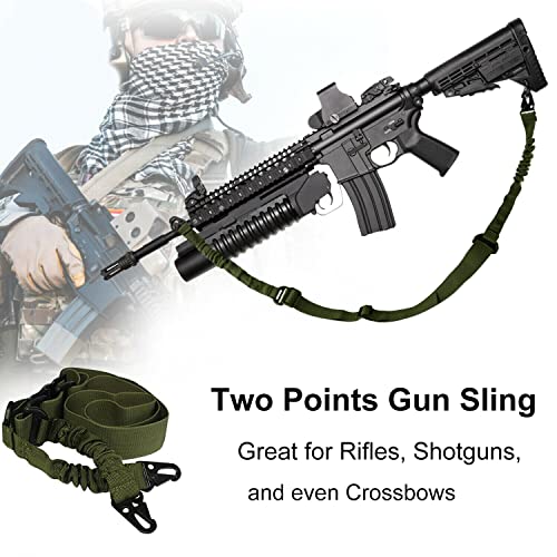Luonfels Shotgun Case Thick Padding Rifle Cases, 52" Air Rifles Gun Bag With Adjustable Carry Strap, Accessories Two Points Gun Slings #TOP4