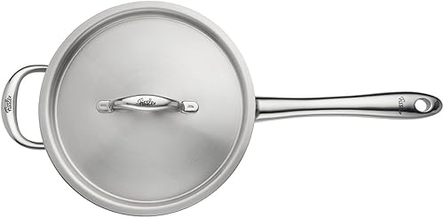 Miniatura 12 de Fissler M5 Pro-Ply - Sartén de acero inoxidable de 5 capas, 3 cuartos de galón, con tapa de metal
