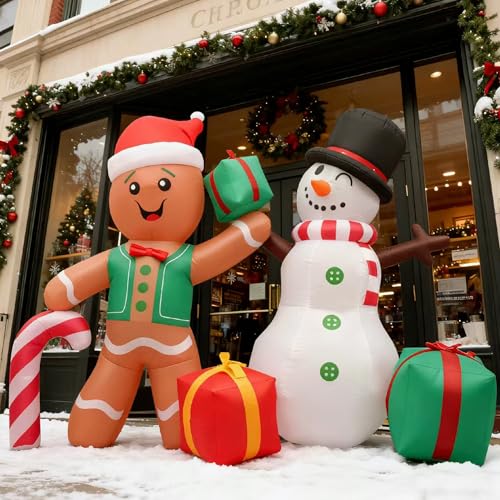 Décoration de Noël gonflable lumineuse avec LED et souffleur intégré - 4