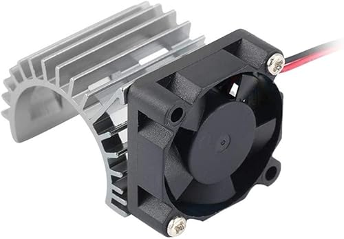 Miniatura 6 de Disipador de calor de motor RC con ventilador de refrigeración, ventilador de enfriamiento de disipador de calor RC para automóvil RC eléctrico a