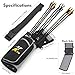 SUNYA X510 Field & Competition Hip Arrow Quiver | 3-Slot Noise-Free Archery Quiver with Sturdy Storage System (42x18cm)