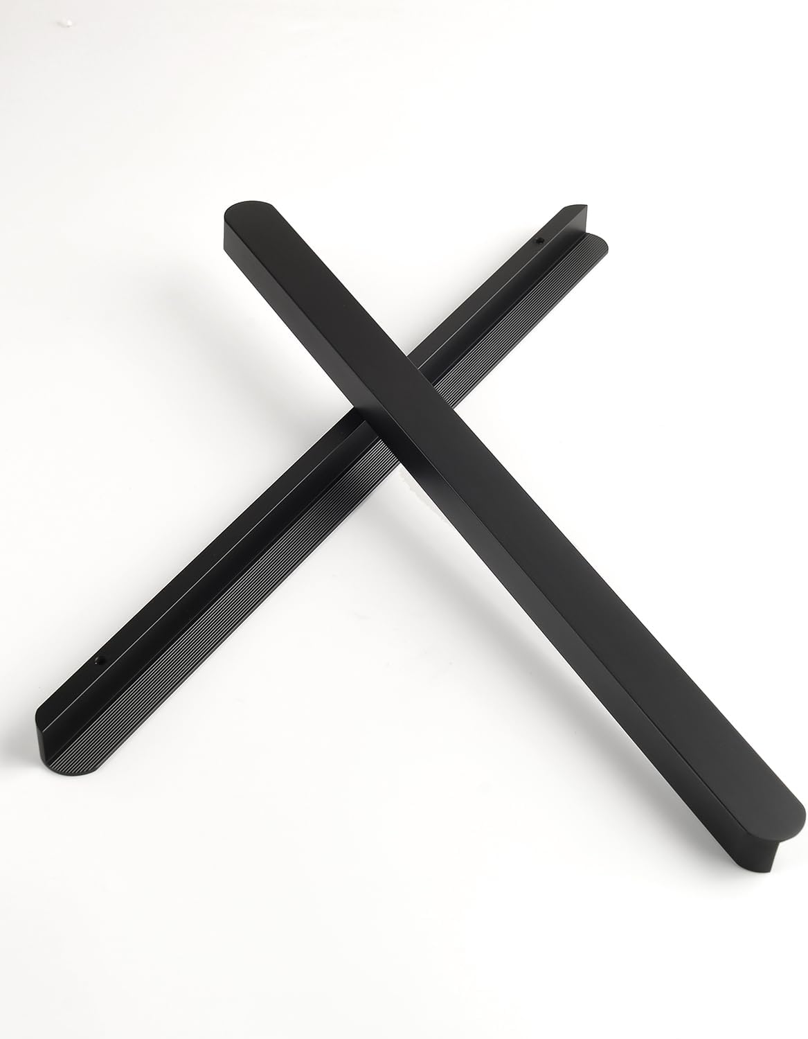 5 Pack Matte Black Pulls for Cabinets Modern Closet Door Pulls Black Kitchen Door Handles 12.6 Inch Hole Center Modern Drawer Pull Bar Handles