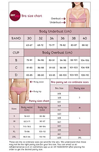 Image of Inner Sense Women's Maternity Bra and Panty Set Combo | Organic Cotton Bamboo | Antifungal, Anti Odour | Full Coverage, Medium-Rise, Stretchable | Post Pregnancy Panties