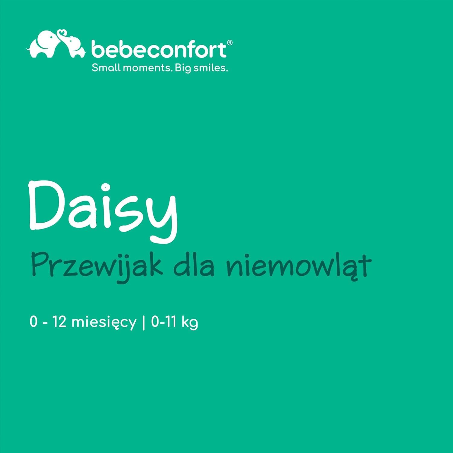 Bebeconfort Daisy 2, Przewijak dla Dzieci, 0–12 mies. (11 kg), z Matą do Przewijania, Wodoodporny, Łatwe Czyszczenie, Gwarancja Bezpieczeństwa, Wygodny dla Rodzica, Półka, Łatwy Montaż, Natural Wood