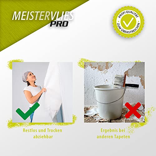 A.S. Création 248510 2485-10 Non-Woven Wallpaper 10.05 m x 0.53 m White Made in Germany, White, Can Be Painted Over, 53 x 1005 cm - Image 4