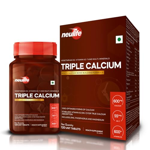Neulife Triple Calcium (Multi-Source CCM) with K2-7 & D3 — Calcium Supplements