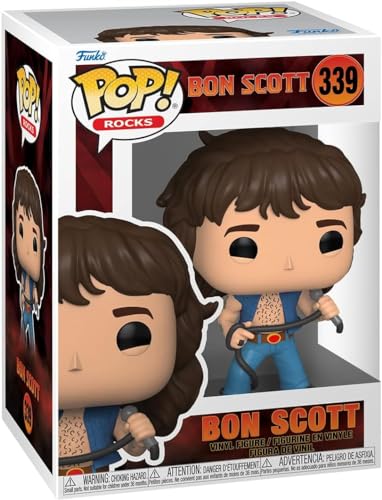 POP Rocks : AC/DC – Bon Scott Funko Figurine en vinyle (livrée avec étui de protection compatible), multicolore, 9,5 cm - Les Beatles, Paul McCartney, John Lennon, RIngo Starr, George Harrison POP Rocks : AC/DC – Bon Scott Funko Figurine en vinyle (livrée avec étui de protection compatible), multicolore, 9,5 cm – Image 4