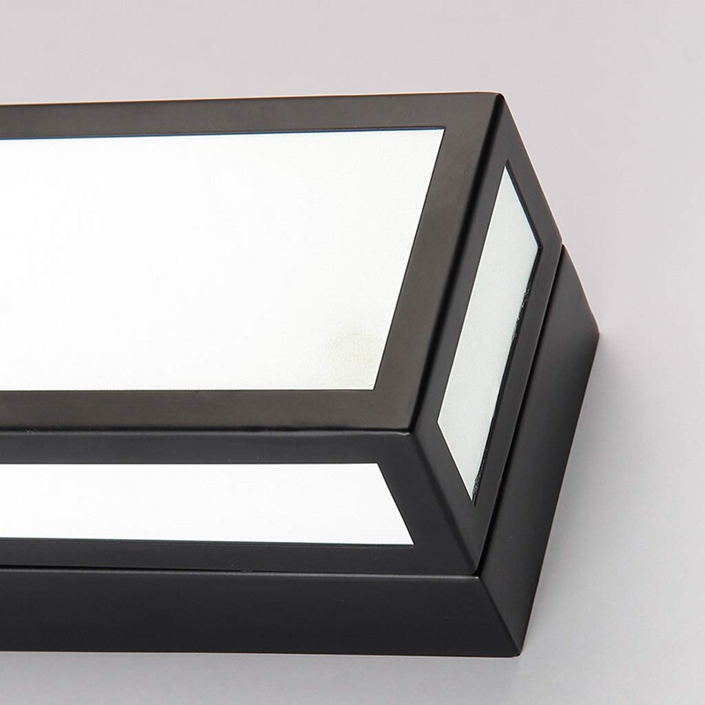 Lampada da toeletta a LED, Mobile da Bagno a LED Lampada da Parete for toeletta da Camera da Letto retrò Cinese Lampada da Comodino da Parete Nera, Luce Calda 60 cm (Color : White Light, Size : 60cm