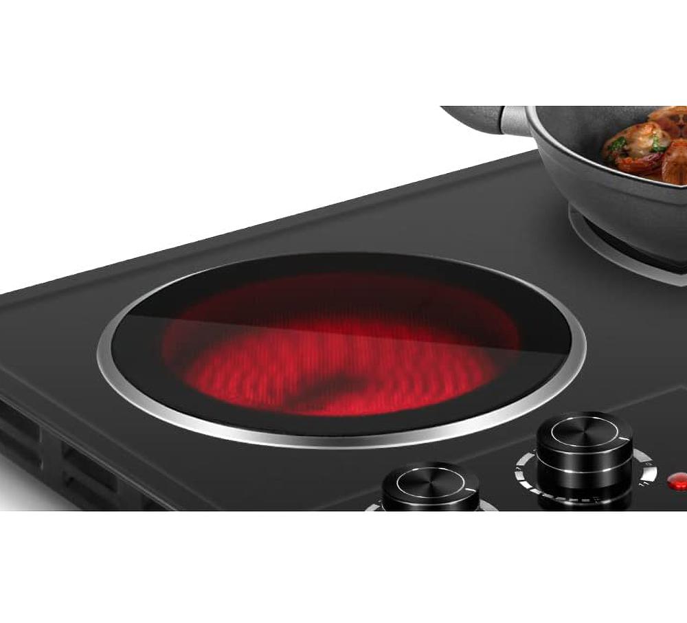 Amazon.com: CUSIMAX Double Burner, 1800W Ceramic Electric Hot