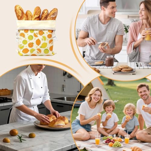 Bolsa de pan de de abejas reutilizable para guardar alimentos saludables en el hogar 5