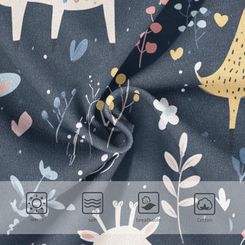 Wusikd Cute Giraffes Girls' Underwear Cotton Girls Briefs Soft Toddler Underwear 2T3