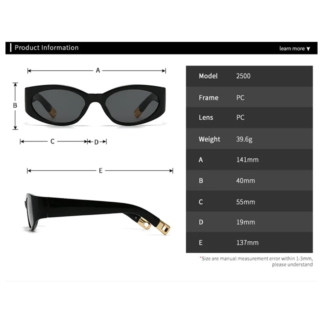 Gafas de sol vintage para mujer y hombre, marco grueso, Uv400 de lujo