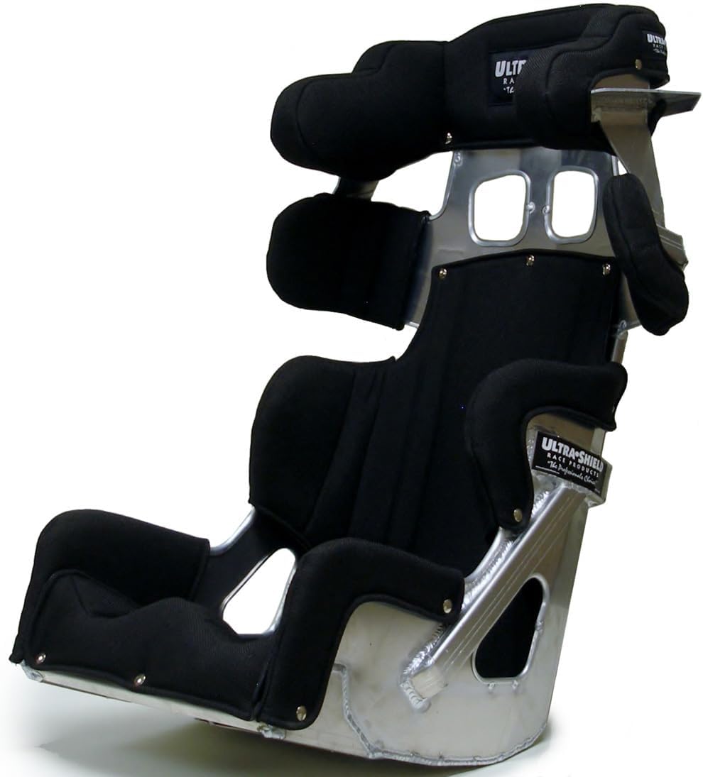 Seat - 16in FC2 Late Model | 16 in Wide - 20 Degree Layback - Black Cover Included - Aluminum Frame - Racing Seat - Kit