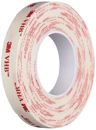 3M VHB Tape 4930 - Length 24.68 Meter x Thickness 0.025 Inch (Pkg. of 5 Rolls in a Box) (Width 0.5 Inch)