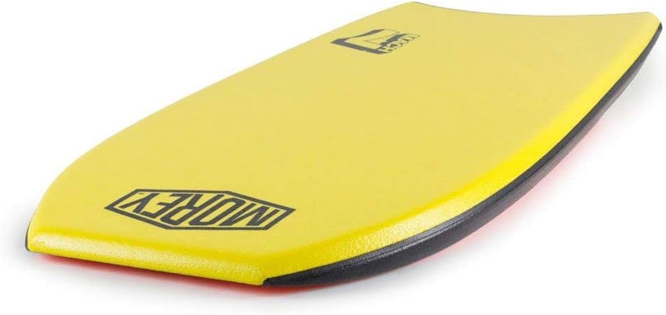 Morey Mach 7 Body Board with Crescent Tail 41" Yellow and Red 1 Pc
