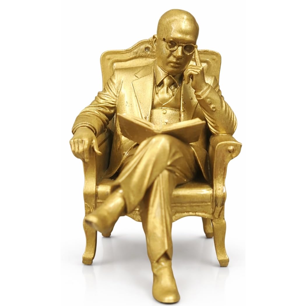 Dr. Ambedkar Murti for Home Decor, Car Dashboard, Office Decor, Table Decor, Living Room, Corporate Gift, Decorative Showpiece, (3 Inch) Material Brass Resin with Fine Detailing.-image-27