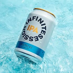 Infinite Session IPA - Alcohol Free Beer - Case of 12 x 330ml cans - Gluten-Free, Vegan - 35 calories per can - Award Winning Craft Beer - Brewed in the UK – Infinite Session