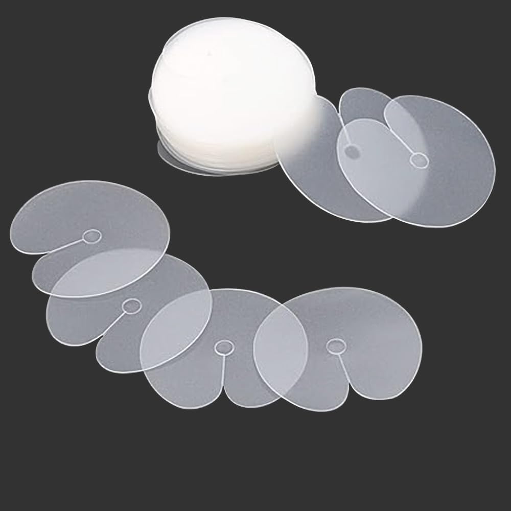 VIEWS 12 Pieces Heat Shield Guards, Hair Extensions Shield Circular, Single Hole, Clear Fusion Glue Protector for Hair Extension Using, Heat Shield Guards for Hair Extension-image-28