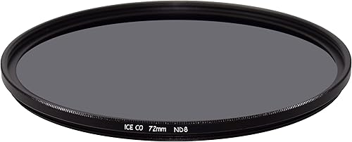 ICE CO Slim - Filtro MC ND8 de 2.835in de densidad neutra ND 8 3 Stop 16 capas de vidrio óptico nano multicapa 72