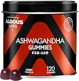 Ashwagandha Gominolas | 120 Gummies sabor Cereza | Ashwagandha KSM-66 | Withania Somnífera | Relajación Natural y Bienestar | Energía y Vitalidad | Para los amantes de las gominolas