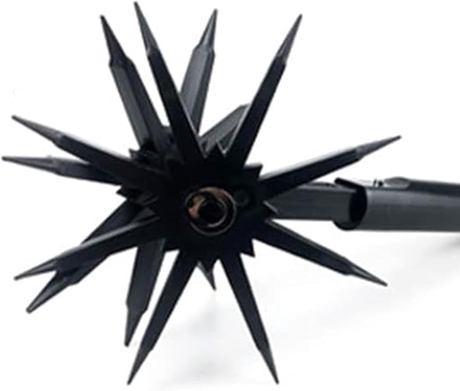Soil Mixing Cultivator, Garden Cultivator Rotary, Cultivator Tool for Soil Loosening Reseeding Black