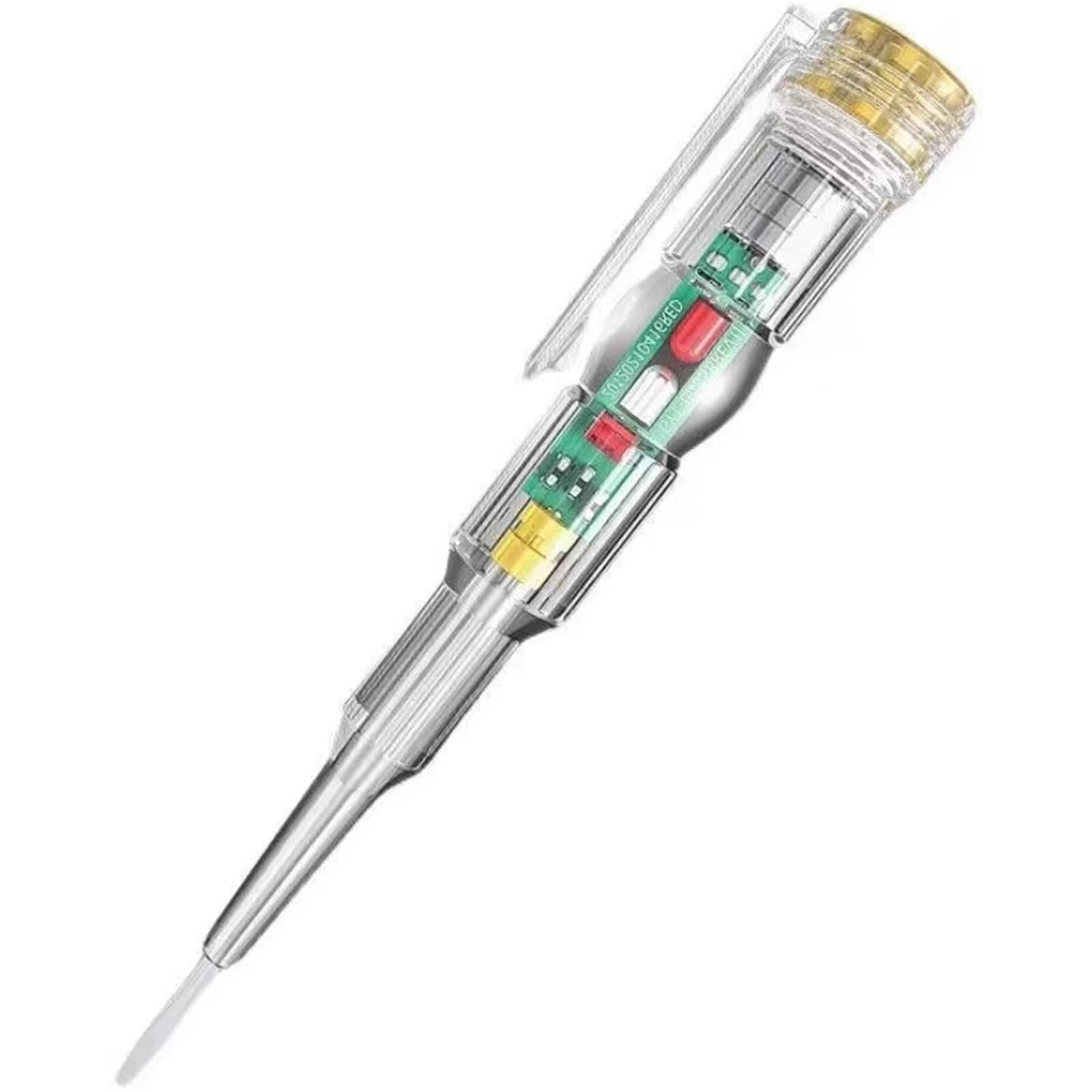 Medidor de voltaje, Probador Inductivo De Electricista 50 Uds. Para Uso Doméstico Detecta Circuito Abierto, Cables Neutros/vivos Y Continuidad Alto Brillo