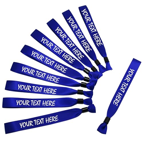 HDHYWRIS 100pcs Custom Cloth Event Wristbands...