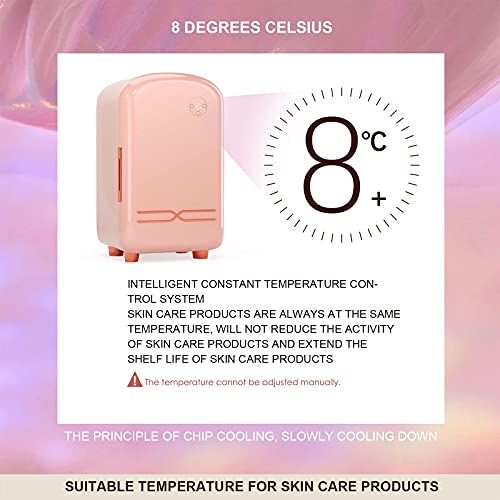 TELAM Mini-koelkast, 12 liter, draagbare mini-koeler, huidverzorgingskoelkast, voor het bewaren van make-up, draagbare… - Image 4