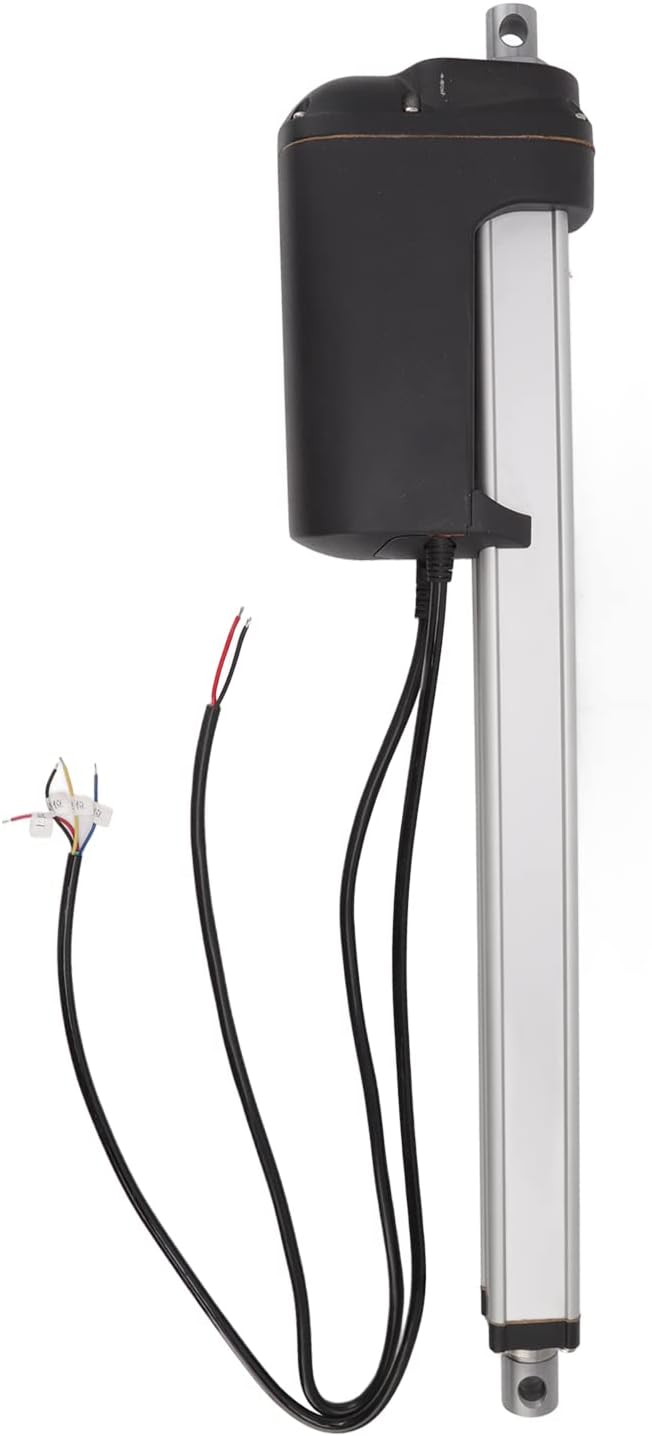 Generic 460mm Industrial Electric Linear Actuator, Stainless Steel Water Proof IP66 24V Linear Motor Actuator with Built in Stroke Limit Switch, High Load Output 12000N