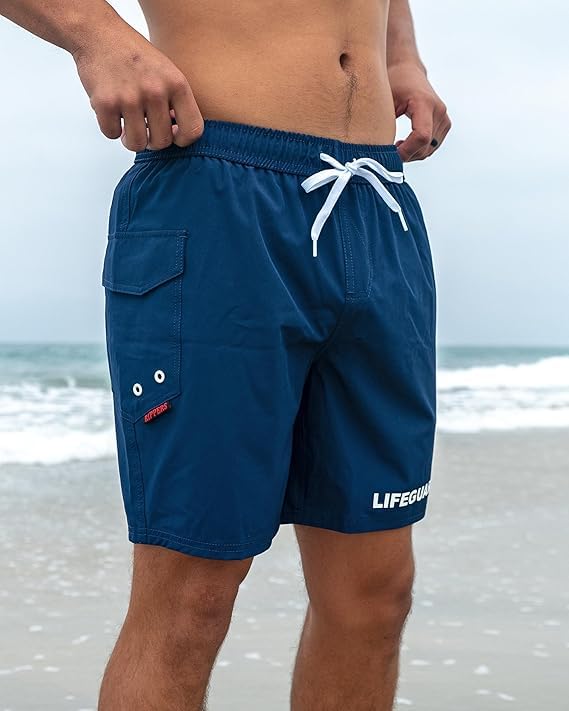 Maui Rippers Men's Lifeguard Uniform Swim Trunks Stretch Shorts 18" Outseam3