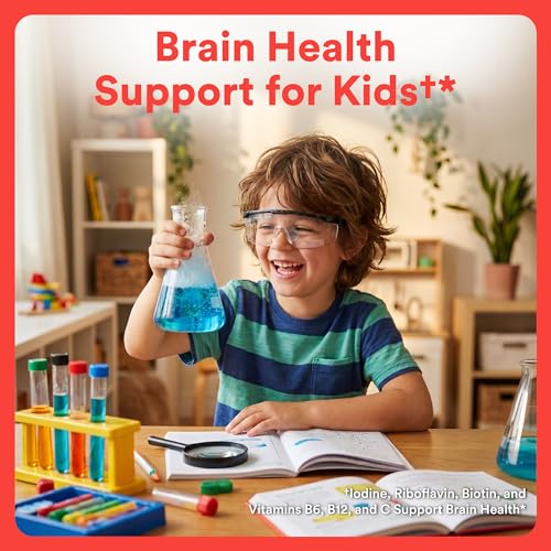 Image of SmartyPants Kids Multivitamin Gummies, Omega 3 (DHA /EPA), Vitamins D3, C, B12, B6, Vitamin A, K & Zinc, Gluten Free, Three Fruit Flavors, 80 Count (40 Day Supply)