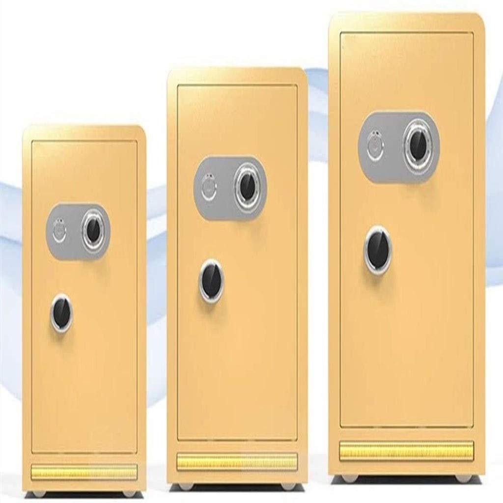 Large Safe, All-Steel Mechanical Password Safes Home Office In-Wall Bedside Wardrobe Storage Cabinet Safe Deposit Box - Tyrant Gold Safety Box (Size : 60 * 39 * 34cm)