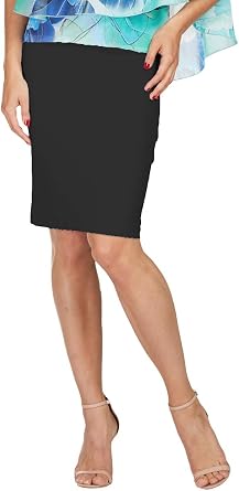 FRANK LYMAN Womens Pencil Skirt Style 079 Size 14 Black