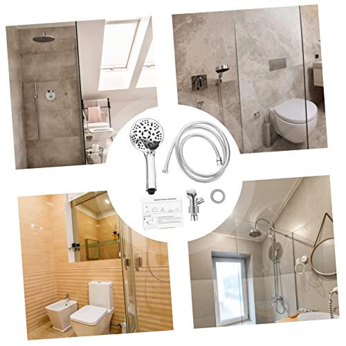 Set de ducha de mano LWX con cabezal de masaje para pared 8