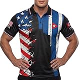 fox & fury World Heritage Nations Collared Soccer Jersey – USA Split Polo Collar Flag Shirt 2026 – Fans Cup Men Women Unisex (US, Alpha, X-Large, Regular, Regular, Polo - Us/Cuba)