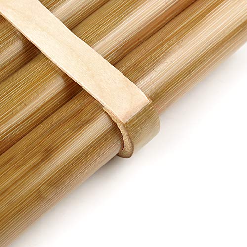 10 Pipes Pan Flute C Key Wood Reinforcement Pan Pipes Woodwind Instrument Traditional Musical Instrument Bamboo Pan flute (Right Hand) - Thumbnail 5