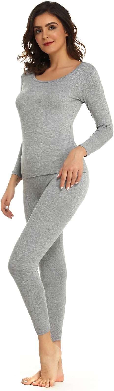 revexo Women Round Neck Full Sleeves Vest & Lower : High Warmth & Thin Fabric for Optimum Heat Even in Coldest Condition-picture-23
