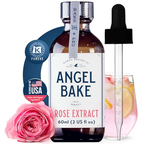 Pure Bulgarian Rose Extract for Baking and Mixology. Culinary Grade. Keto Fri...