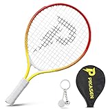 PIKASEN 17' Kids Tennis Racket Best Starter Kit for Kids Age 4 and Under with Shoulder Strap Bag and...