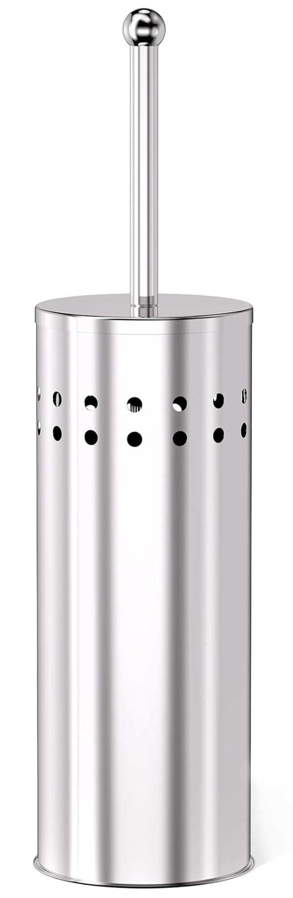 DOWRY Anti-Hand Off Toilet Plunger with Holder for Bathroom,Powerful Efficient Force Suction Cup,Heavy Duty, Deep Cleaning Chrome by DOWRY - Used condition - US$24.93