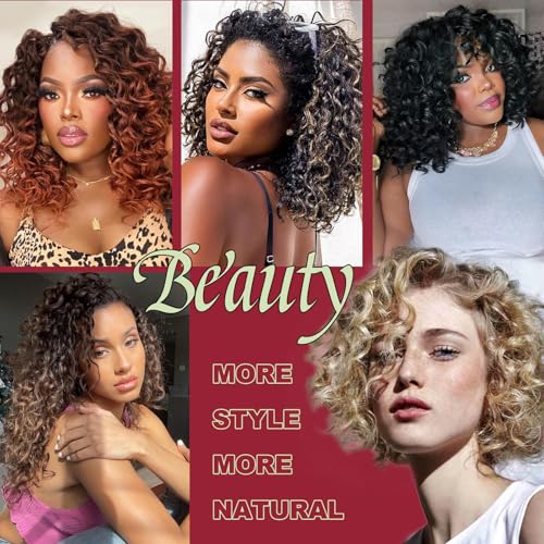 Synthetic deep wavy crochets braids extensions de cheveux denses - 7