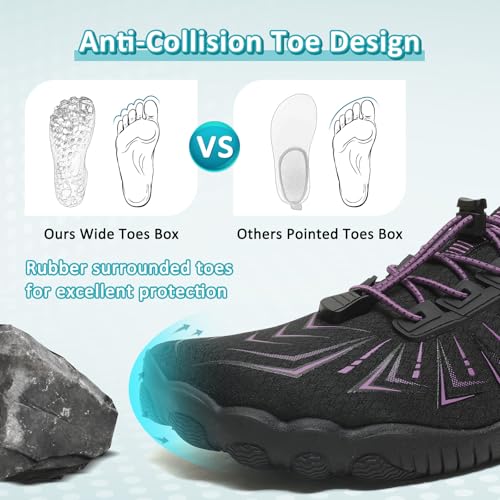 Image of ziitop Water Shoes for Men Women Beach Barefoot Swim Rock Climbing Pool Shoes Socks, Anti-Slip Breathable Quick Dry Lightweight Slip-on, Outdoor Sport Hiking Walking Boating Fishing Diving Surfing