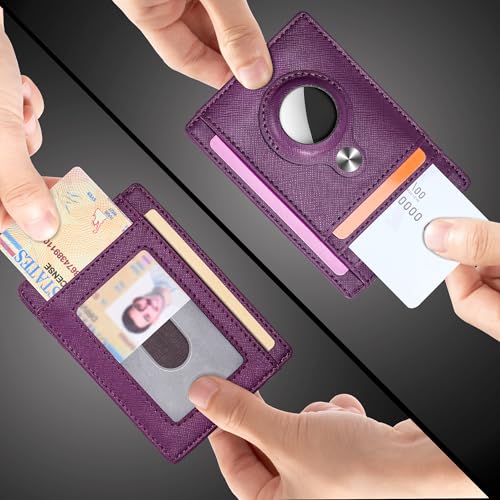 Slim Minimalist Wallet with AirTag Holder - $9.99 (38% Off) - Image 3