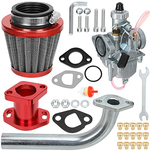 GREHUA VM22 Carburetor Carb Performance Intake Manifold 38mm Air Filter Exhaust Pipe Jet Kit for Freight Predator 212cc GX200 6.5hp Go Kart Engine 196cc CT200U KT196 Baja MB200 Moto Mini Bike Parts GREHUA VM22 Carburetor Carb Performance Intake Manifold 38mm Air Filter Exhaust Pipe Jet Kit for Freight Predator 212cc GX200 6.5hp Go Kart Engine 196cc CT200U KT196 Baja MB200 Moto Mini Bike Parts