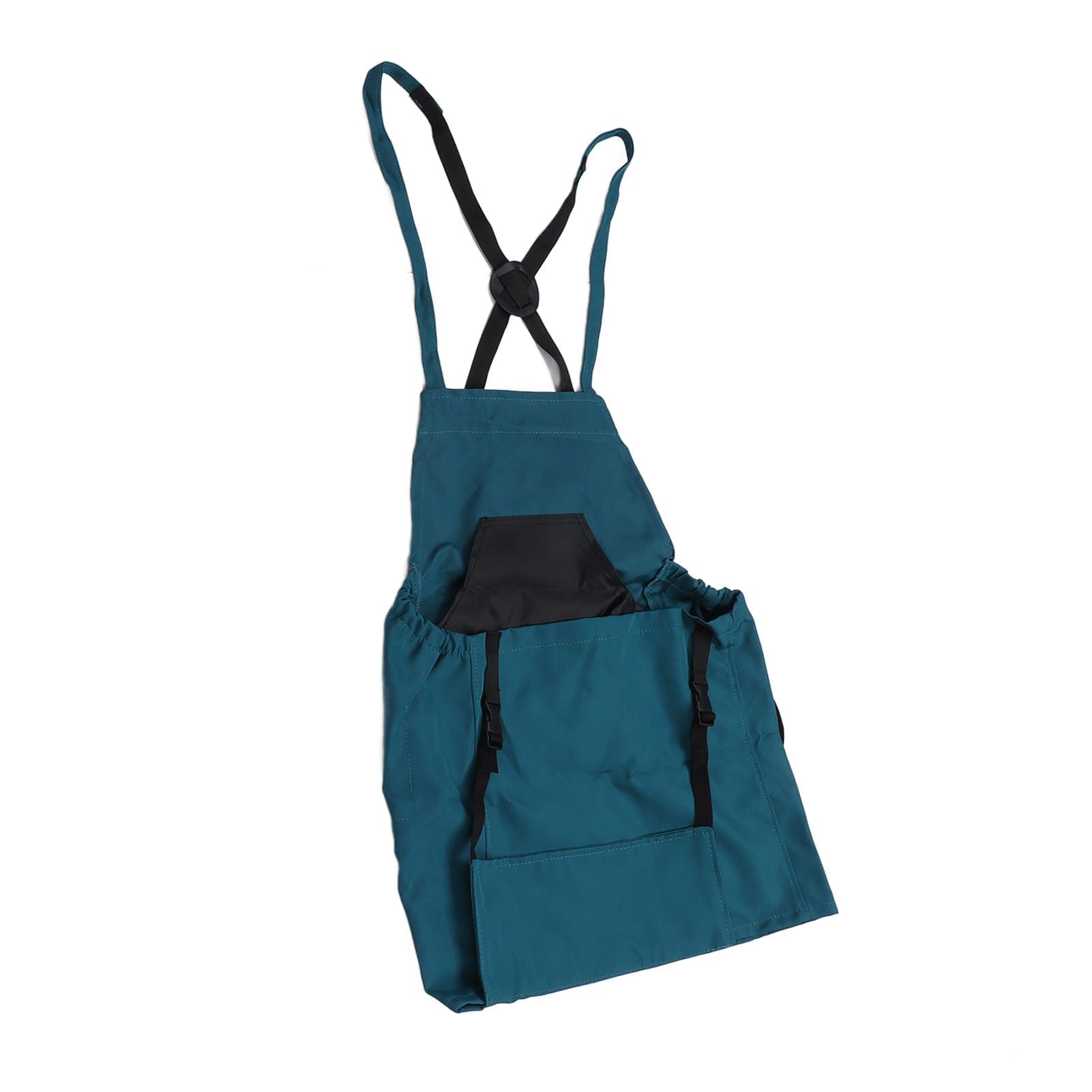 Walfront Bolsa de Recolección de Frutas, Tela Oxford, Cómoda Bolsa de Cosecha con Liberación Rápida, Bolsillo de 23 Pulgadas para Jardineros y Agricultores (Verde azulado)